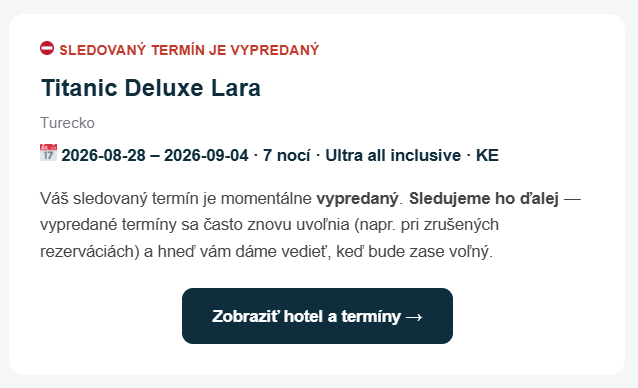 Strážime dostupnosť